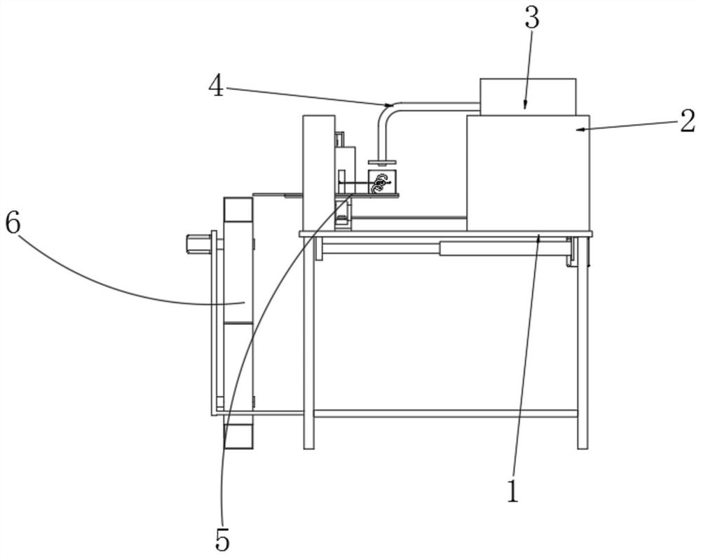 Automatic blanking device based on cake production