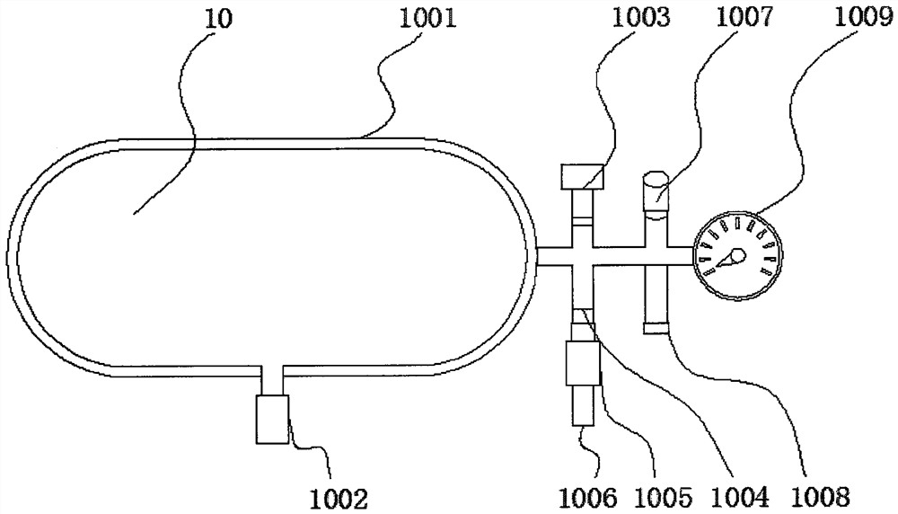 A kind of pneumatic shield gate gas path switching device