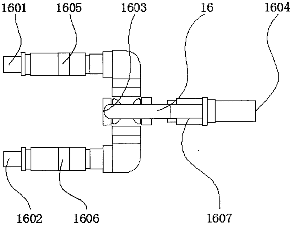 A kind of pneumatic shield gate gas path switching device