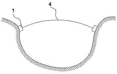 Support rod type purse seine aquaculture engineering shore connecting technique