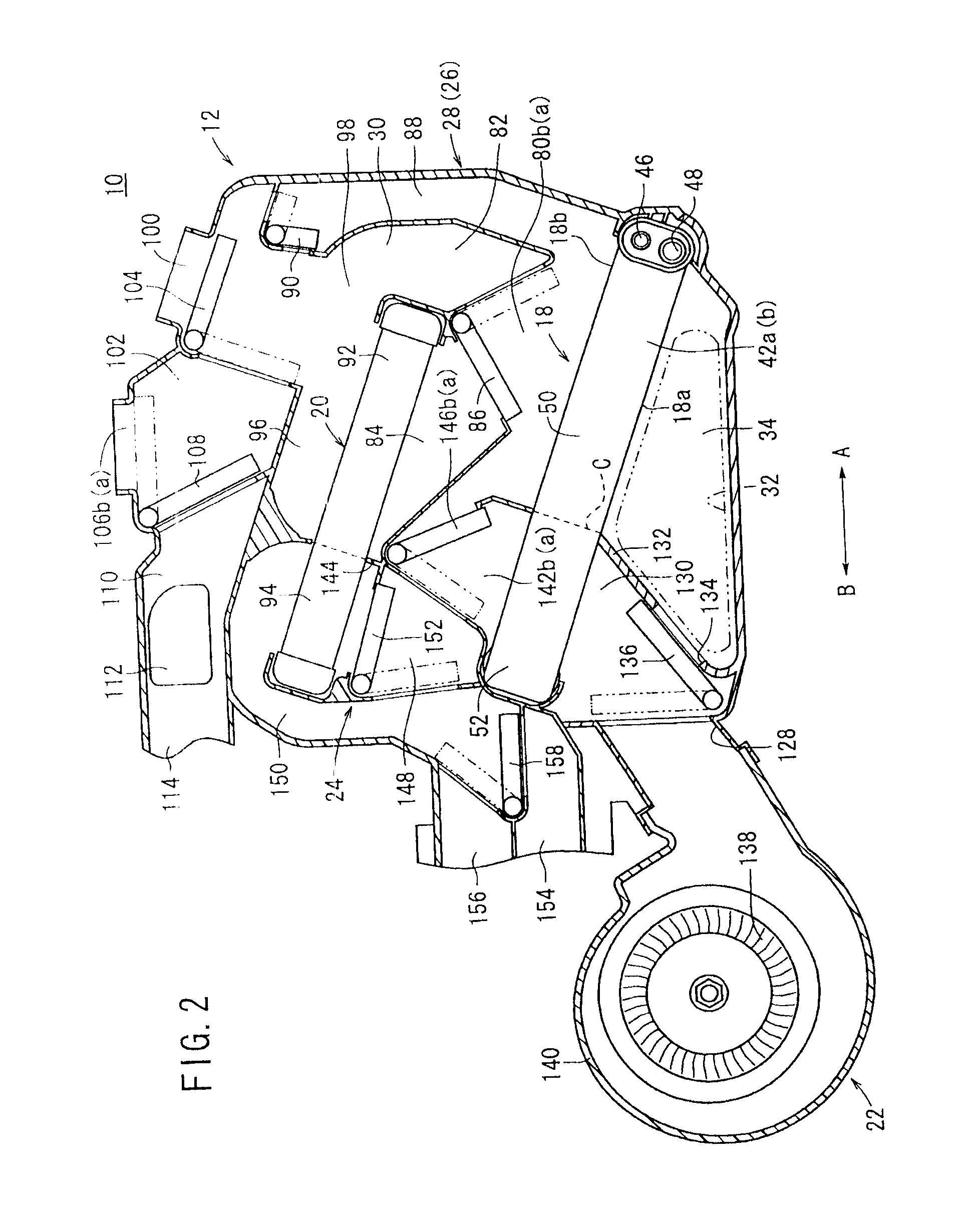 Heat exchanger for vehicular air conditioning apparatus