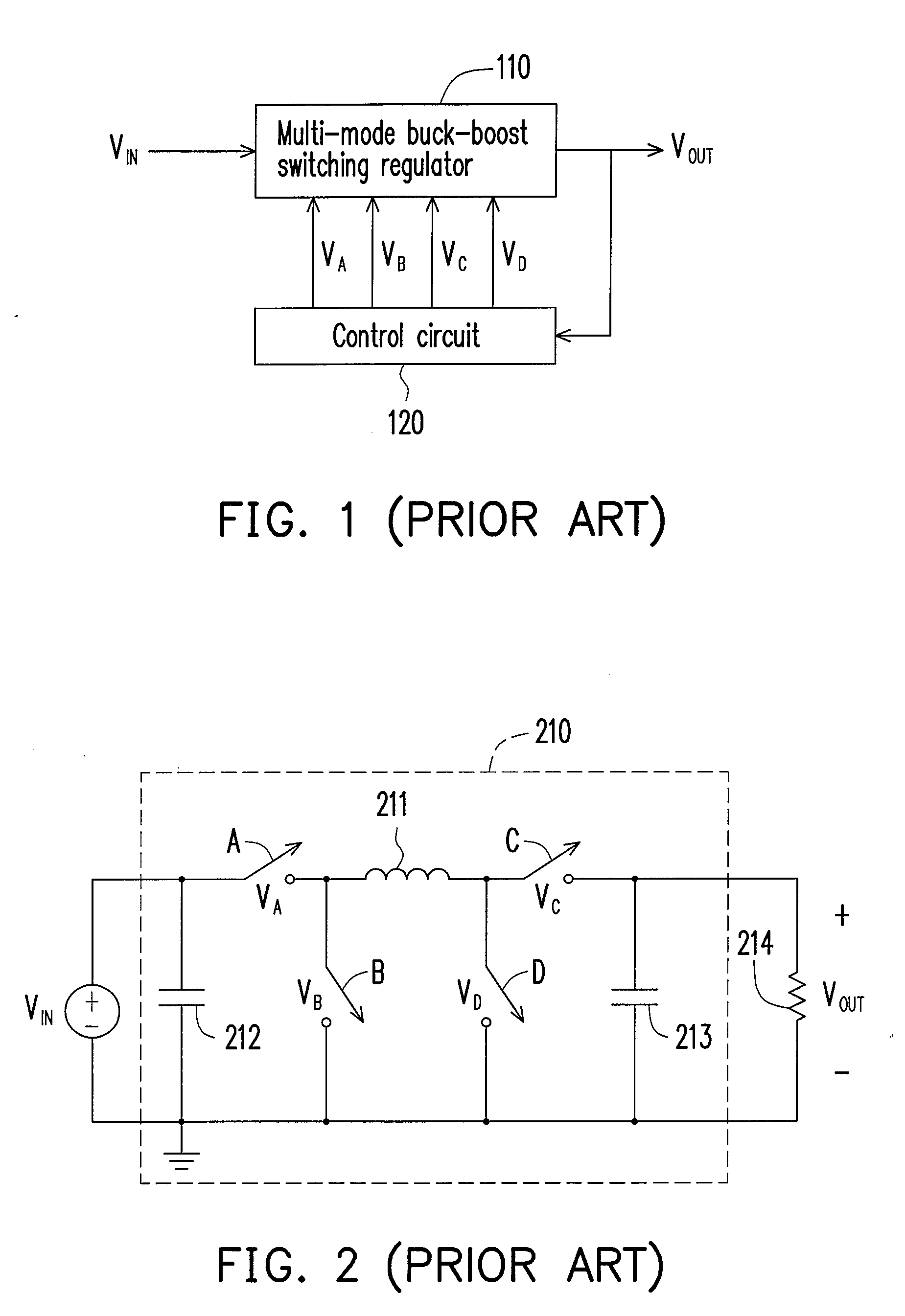 Control circuit and method for multi-mode buck-boost switching regulator