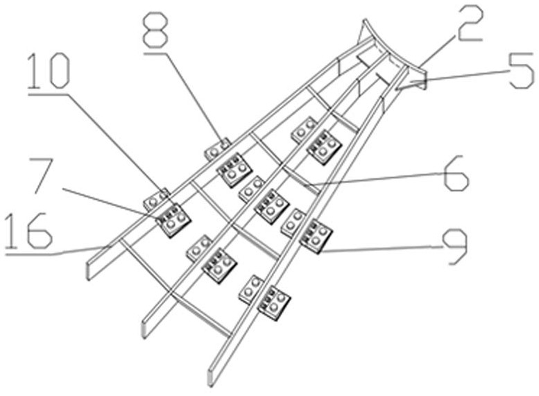 Fan foundation reinforcing structure and reinforcing method thereof