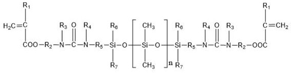 UV curable silicone release agent