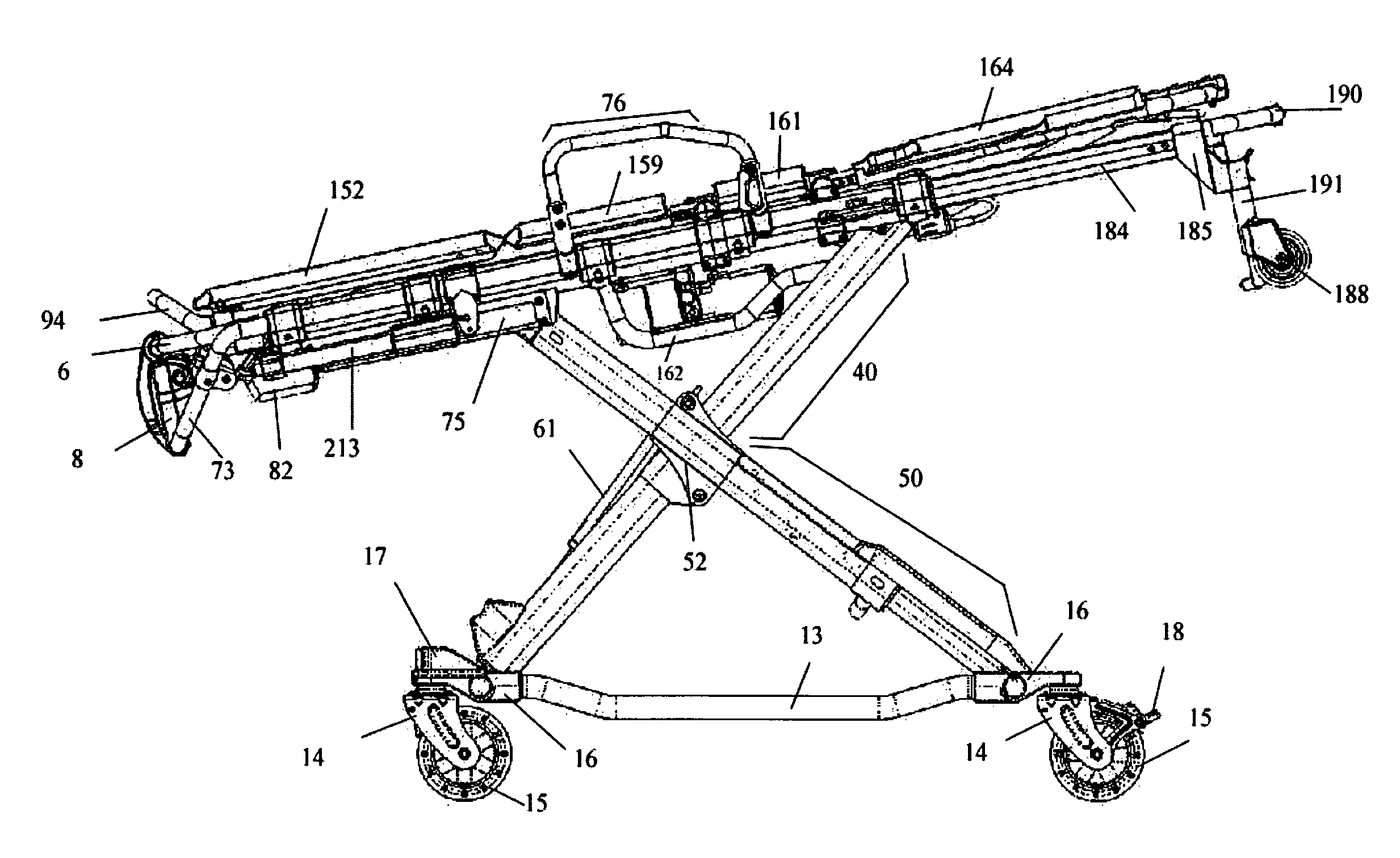 Ambulance cot system