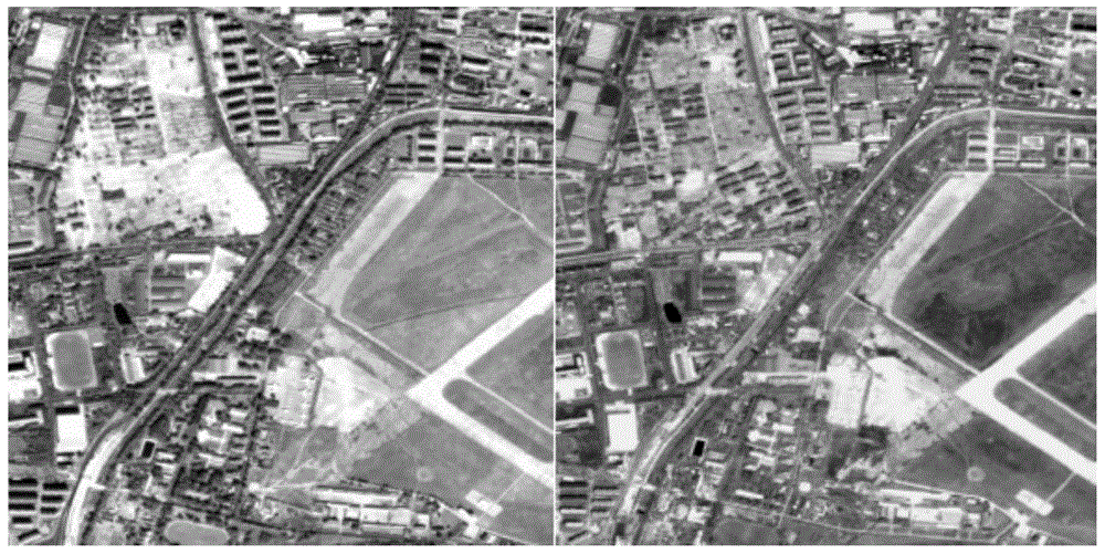 High-resolution panchromatic remote-sensing image change detection method considering snow covering effect