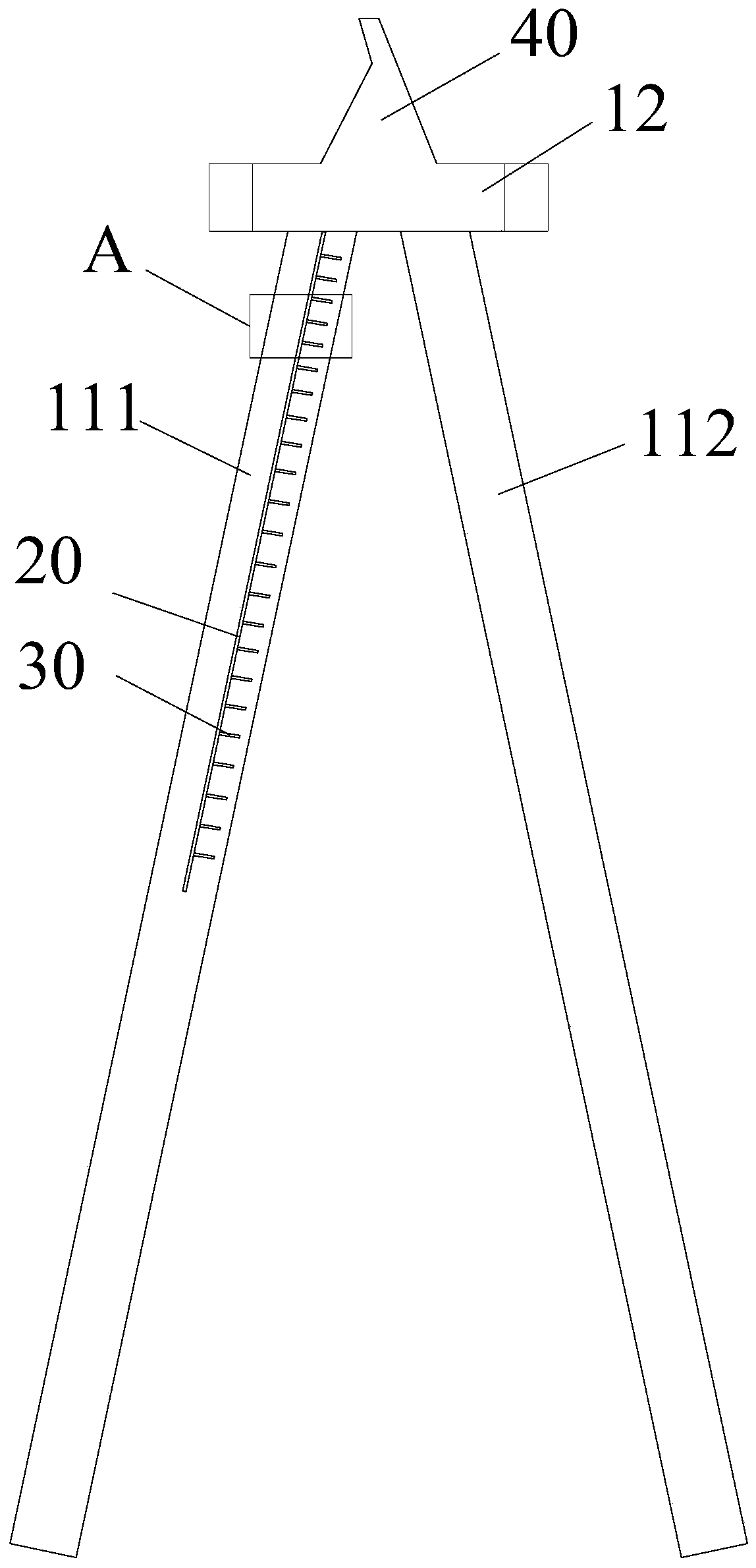 Wave-permeable breakwater