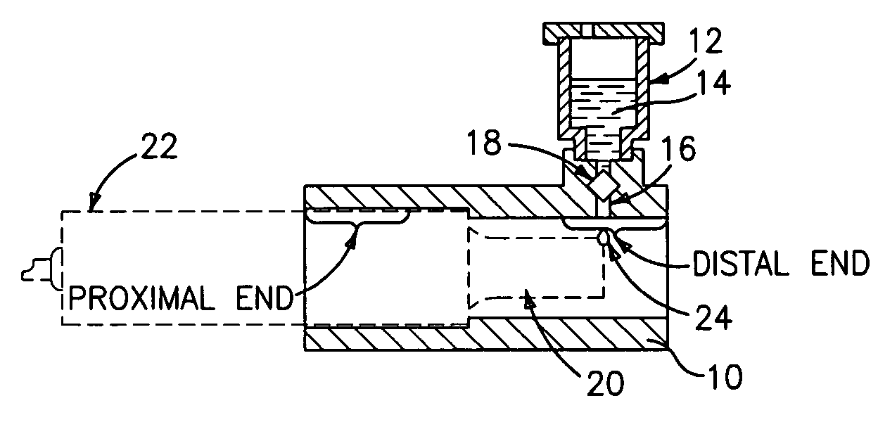 Nozzle for ultrasound wound treatment