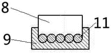 Isostatic pressing packing method and device used after magnetic materials are formed