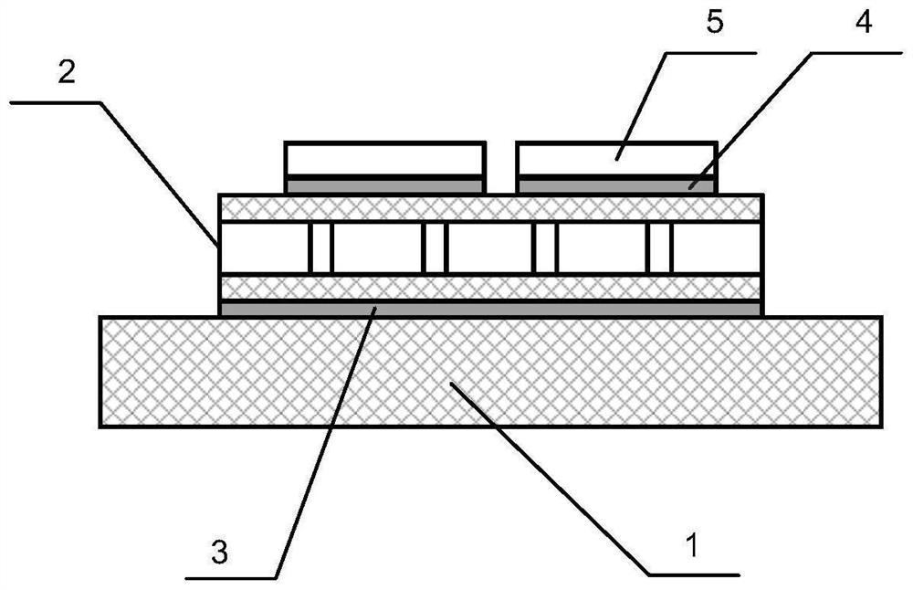 Insulated gate bipolar transistor (IGBT) power module packaging structure with low stress and high thermal conductivity