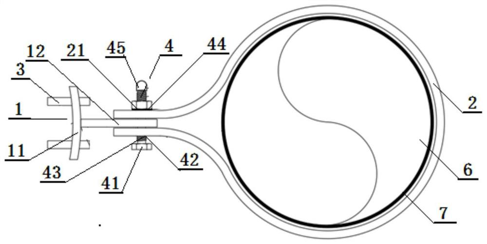 Pipeline mounting support with novel structure