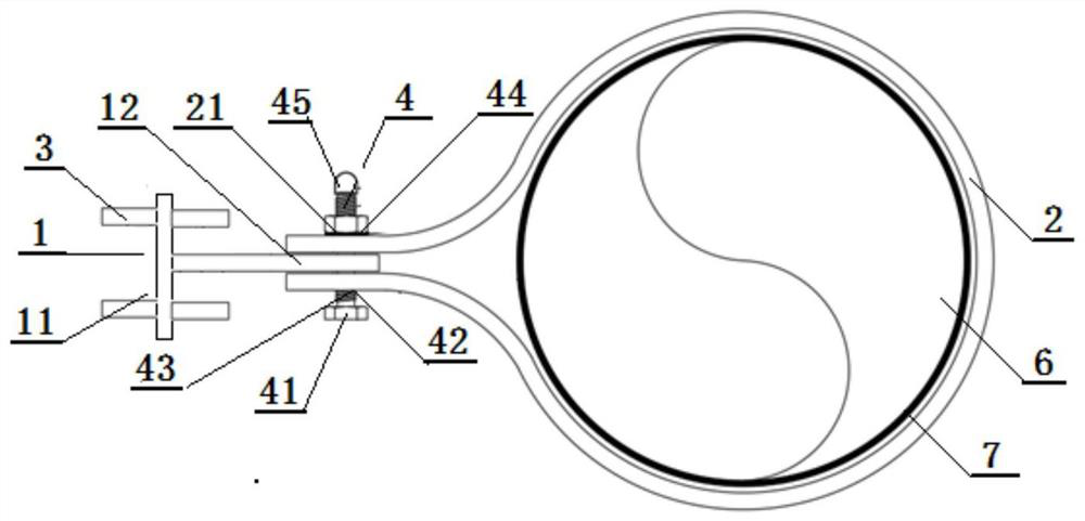 Pipeline mounting support with novel structure