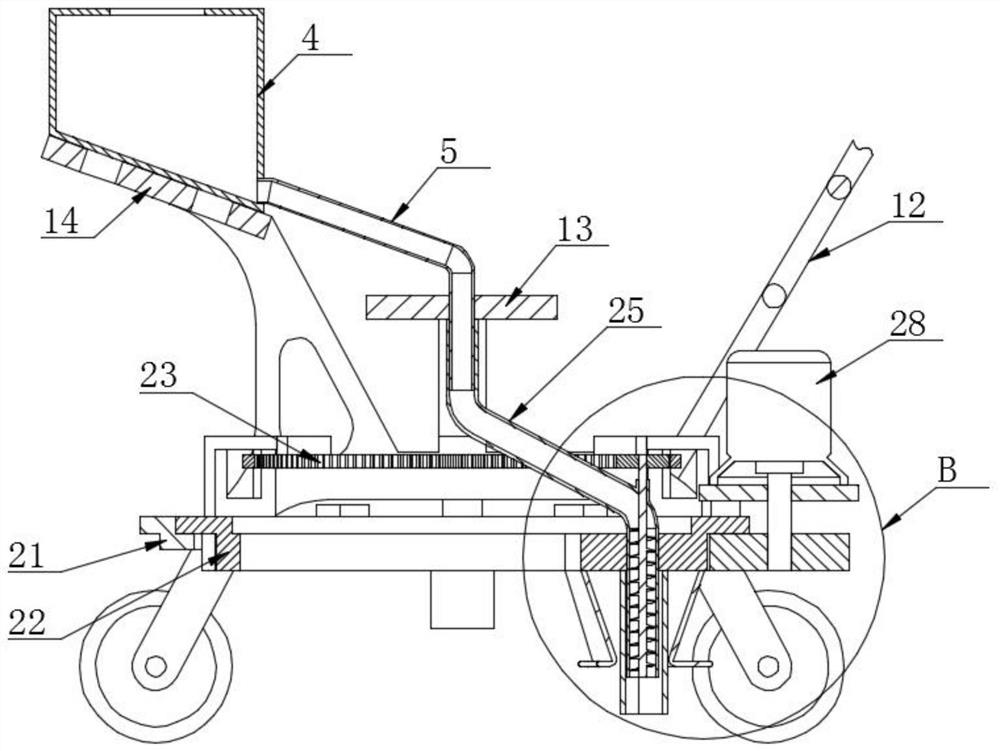 Agricultural fertilizing device