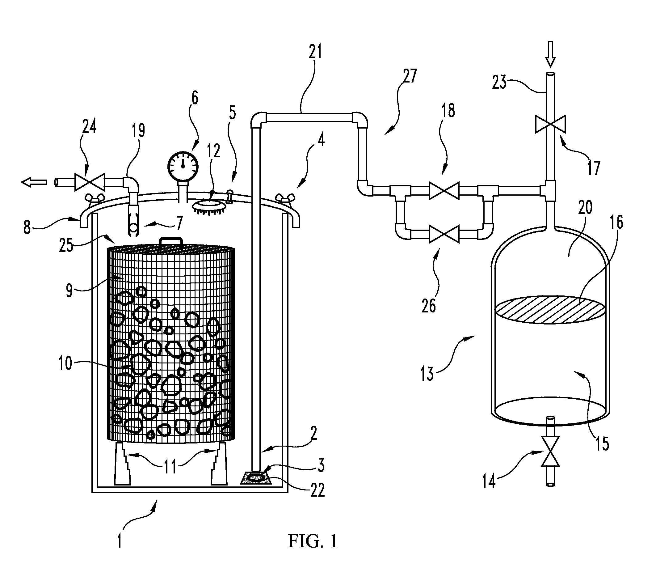 Control system for an on-demand gas generator