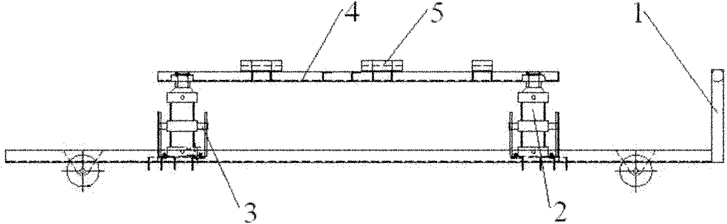 Car lifting device in car production conveying equipment and operation method thereof