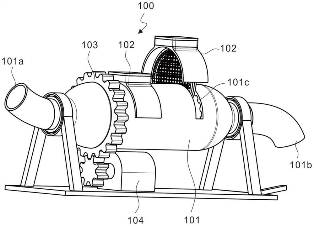 Quartz powder treatment device for electronic packaging