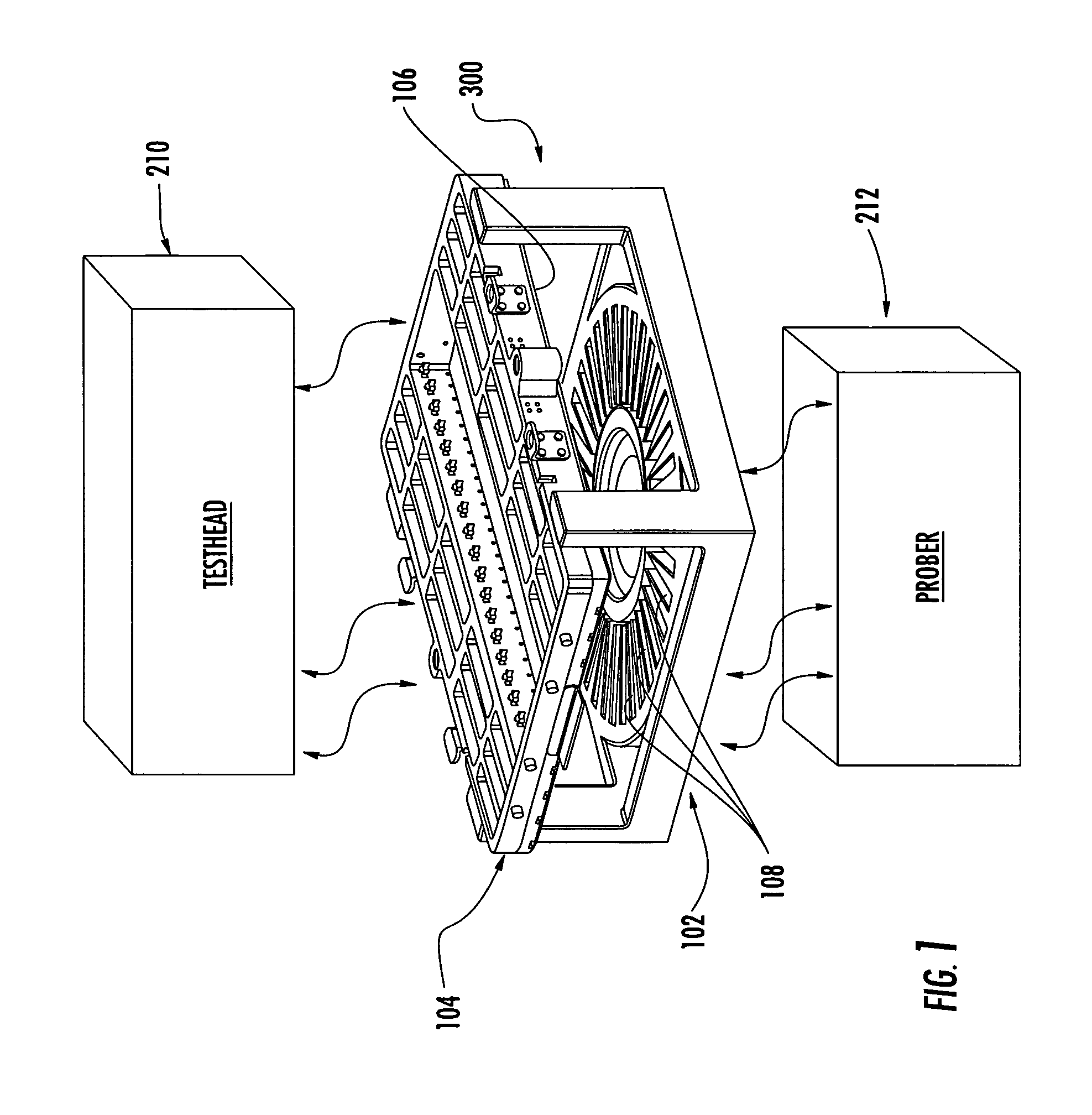 Automatic testing equipment instrument card and probe cabling system and apparatus