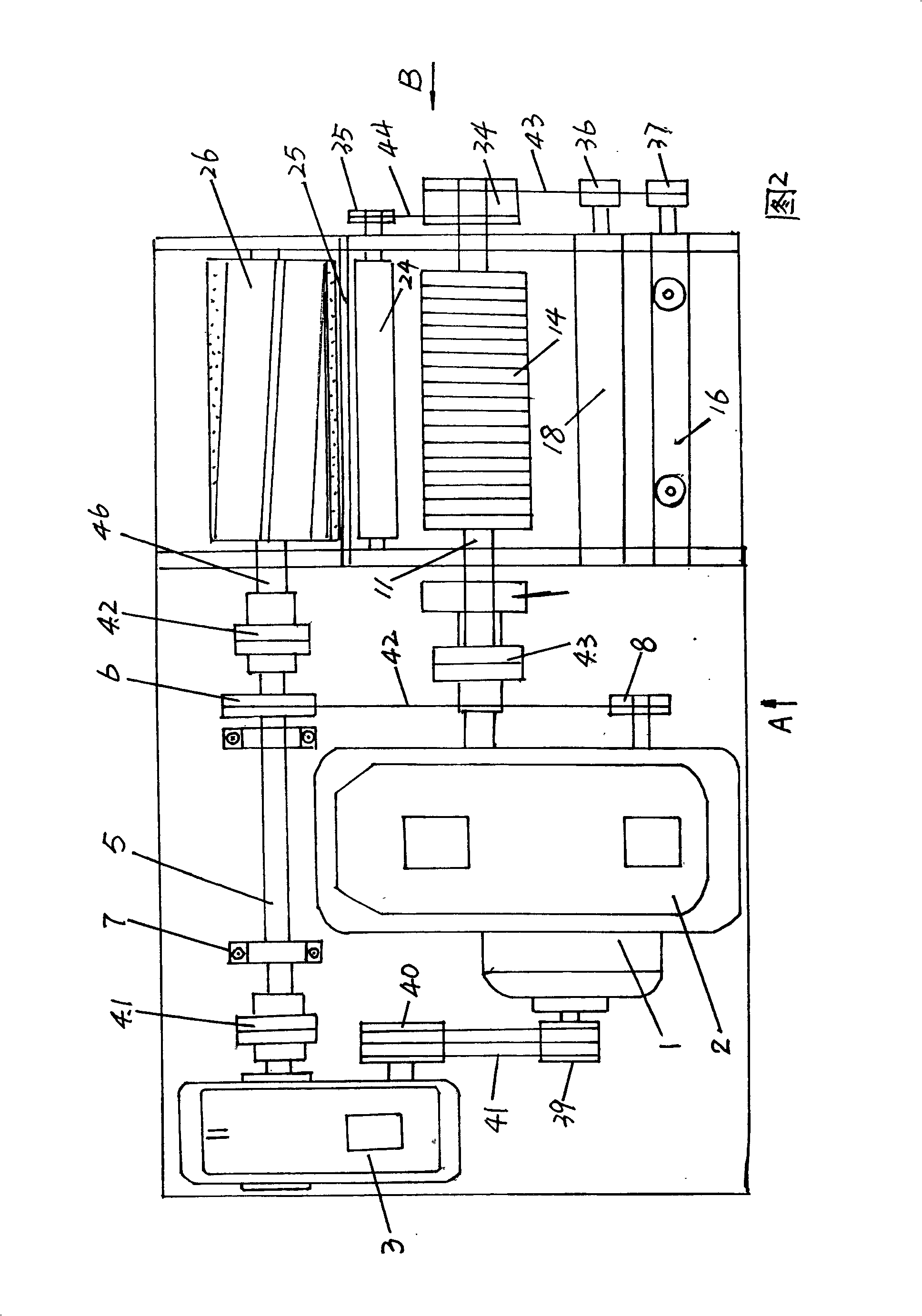 Eight-axle in-phase composite rubber dicer