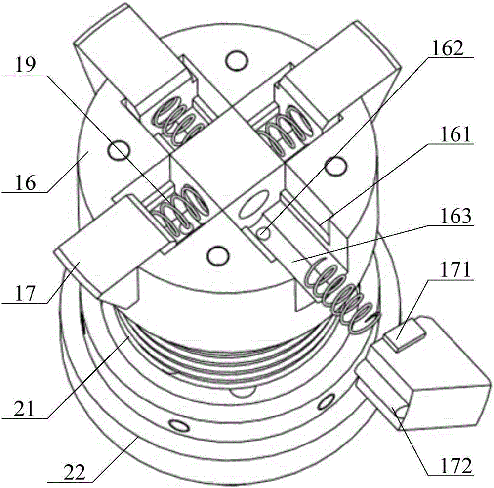 Spring type automatic locking device for underwater control module