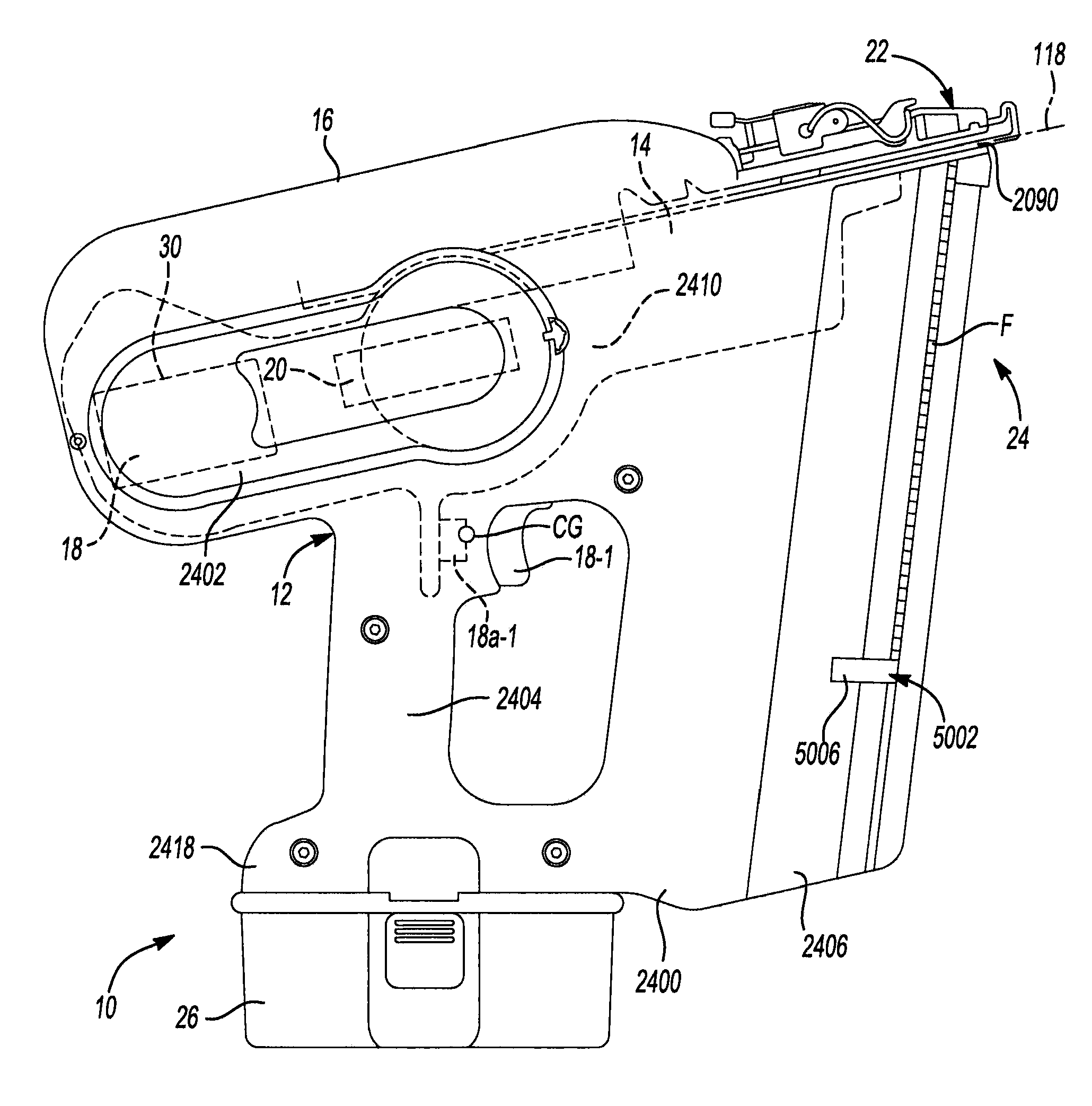 Cordless framing nailer