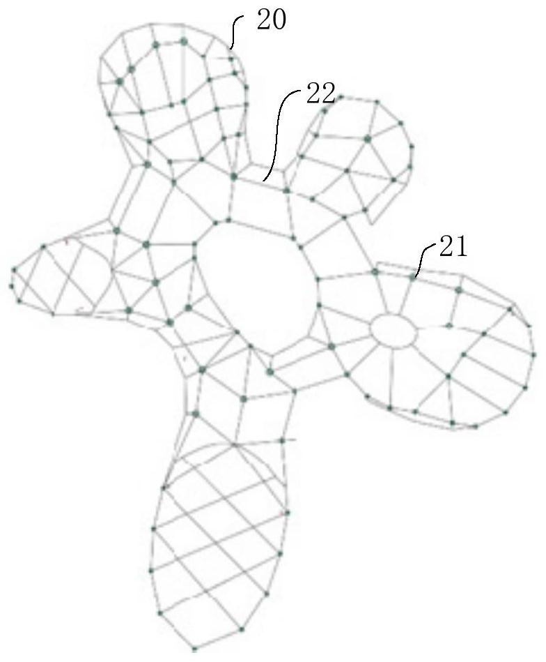 Building skin curved surface grid construction method and device, equipment and storage medium