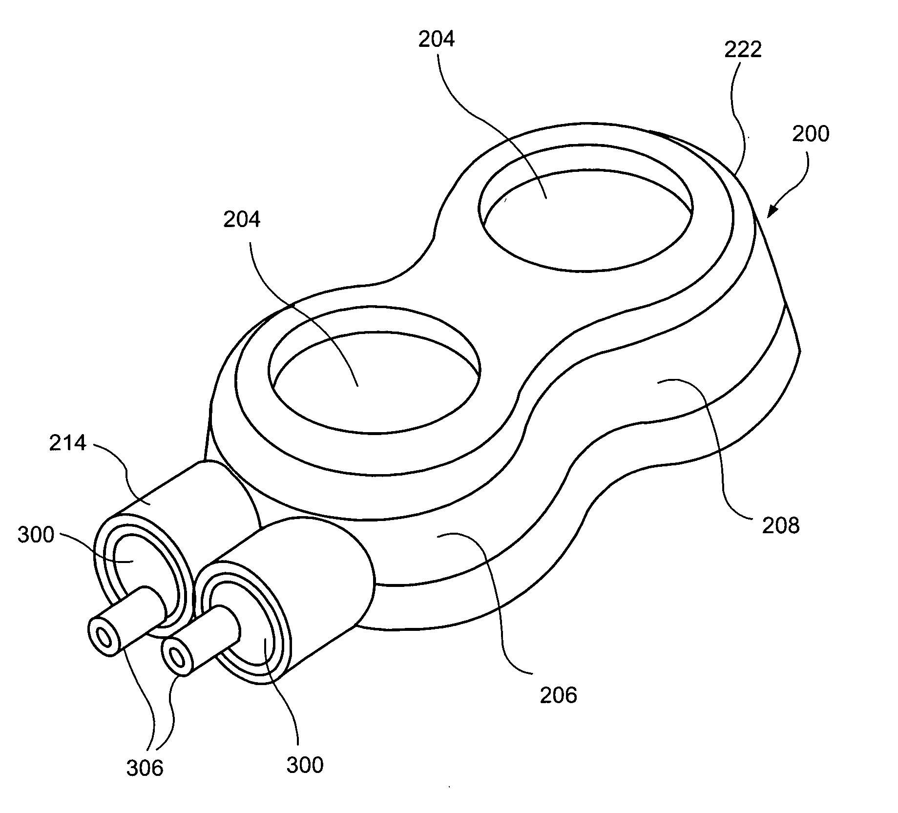 Dual well port device