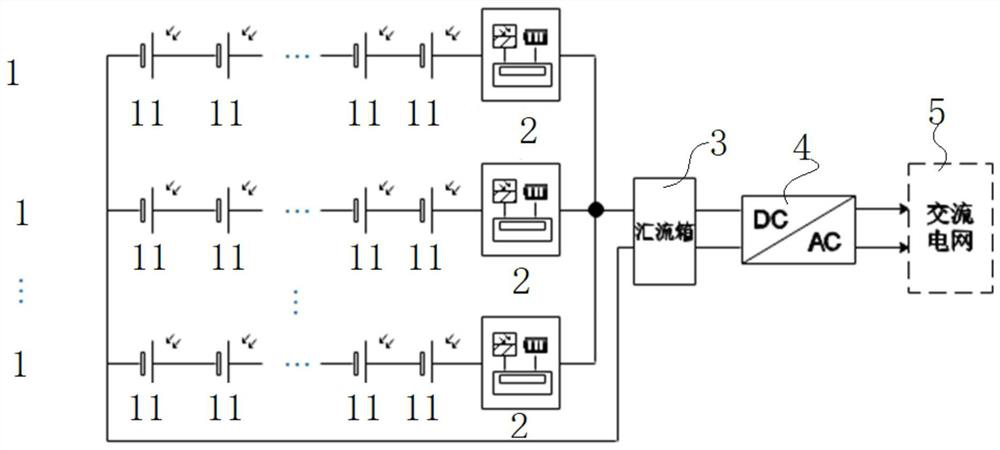 Photovoltaic string power generation efficiency optimization system