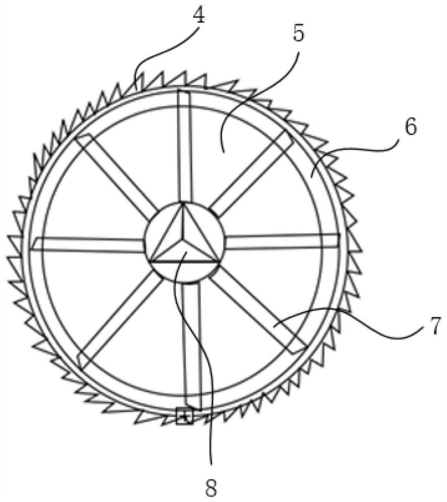 Grinding and removing structure and hard tissue grinding and removing drill