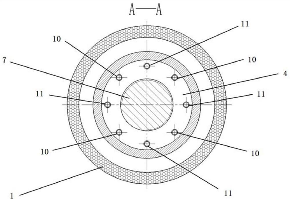 An ultra-high temperature long-term mechanical property testing system equipped with heat-insulated air-cooled fixtures