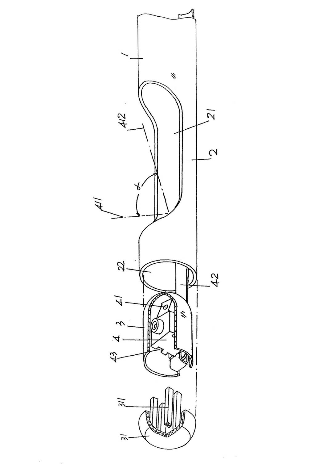 Minimally-invasive endoscopic visual uterine cavity tissue suction tube