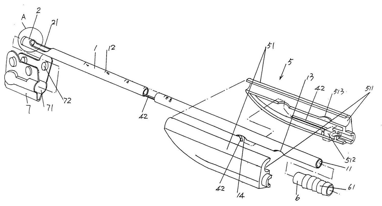 Minimally-invasive endoscopic visual uterine cavity tissue suction tube