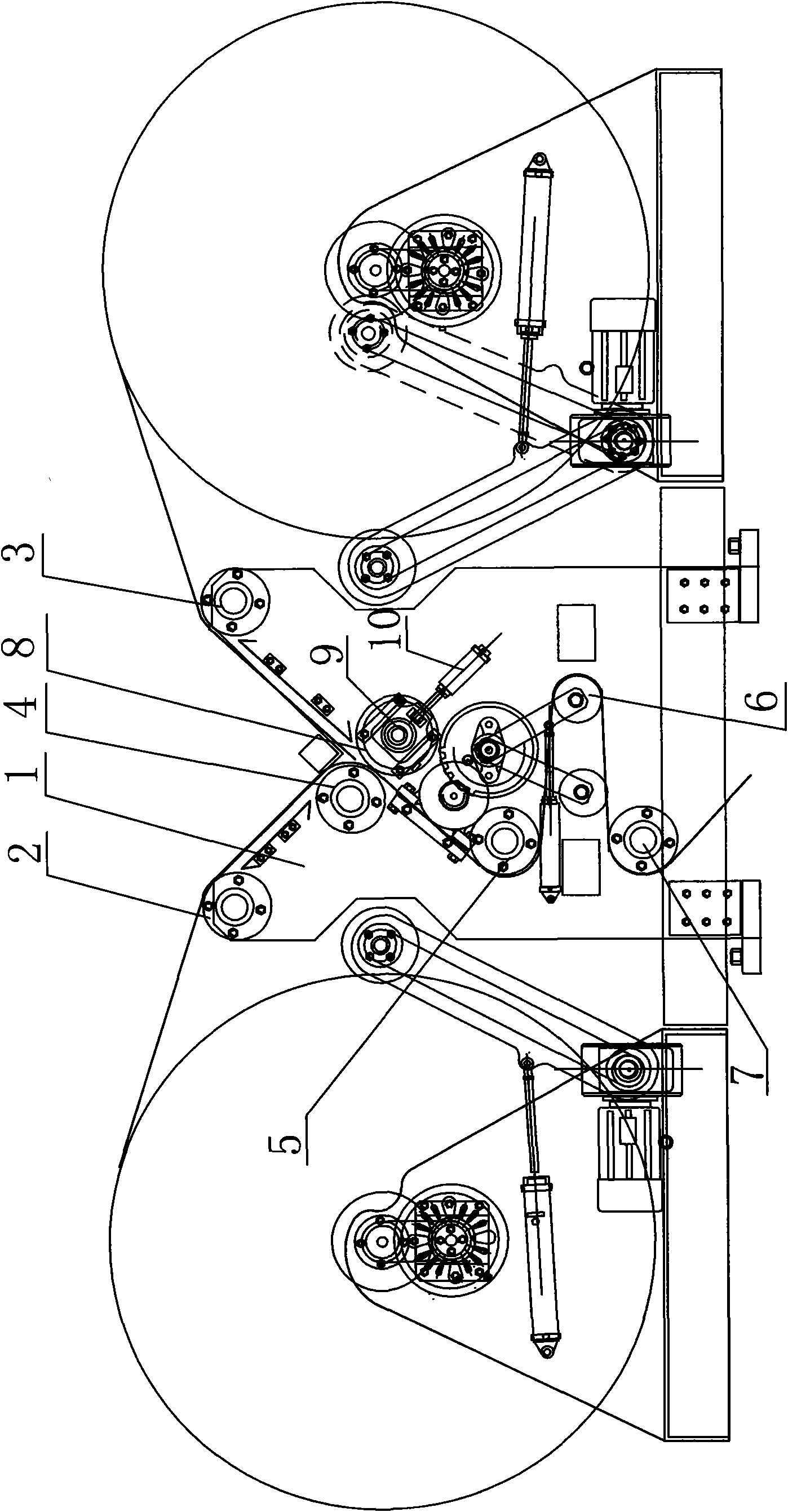 Adjustable-feeding greige cloth dual unwinding machine