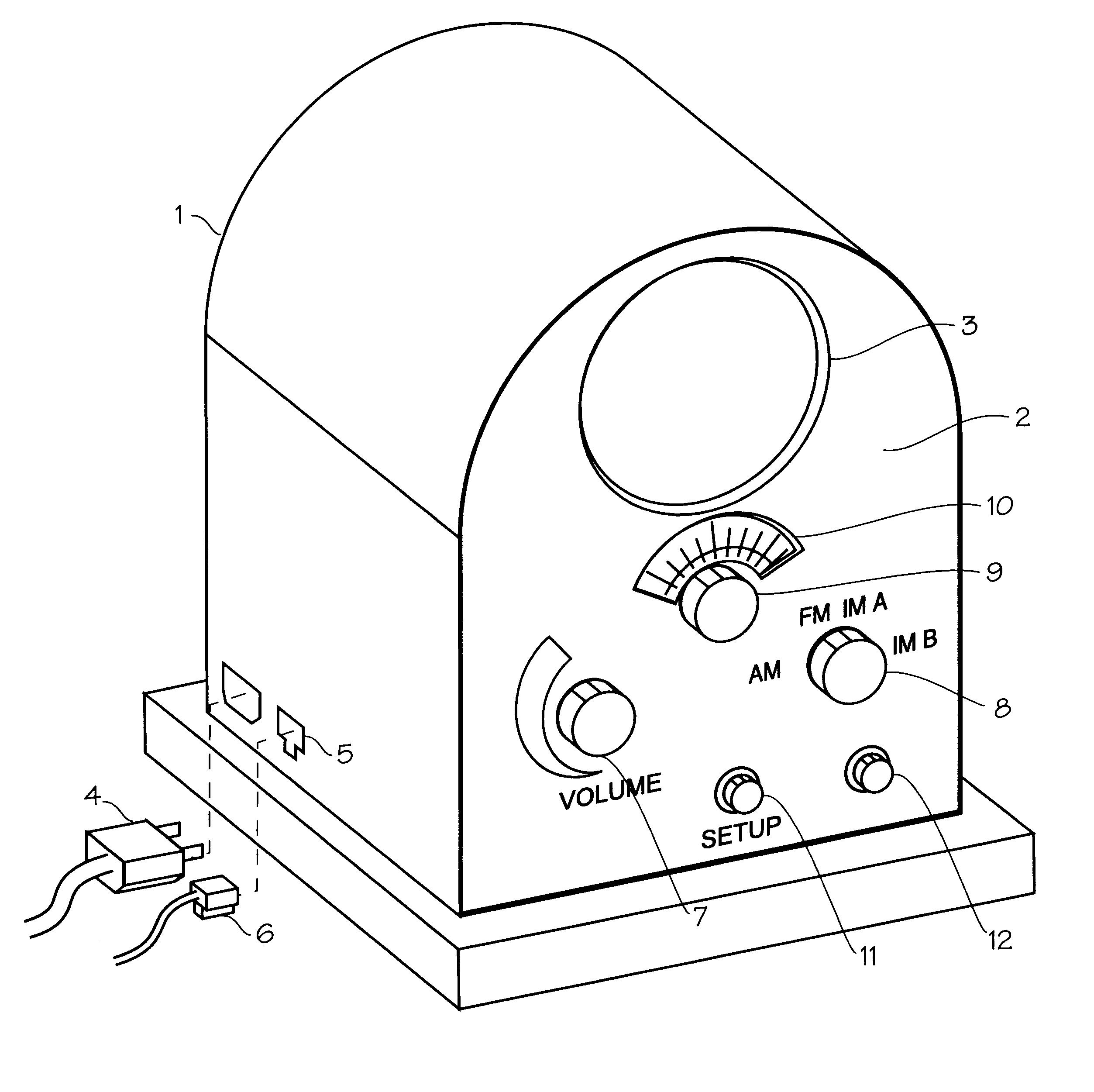 Internet radio receiver having a rotary knob for selecting audio content provider designations and negotiating internet access to URLS associated with the designations