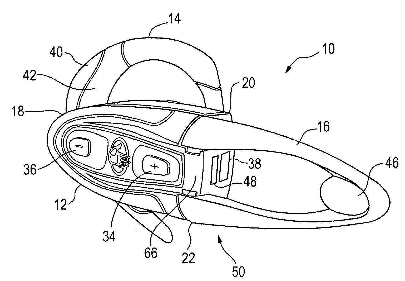 Headset with resiliently deflectable boom