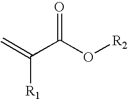 Method for the production of cross-linkable acrylate contact adhesive materials