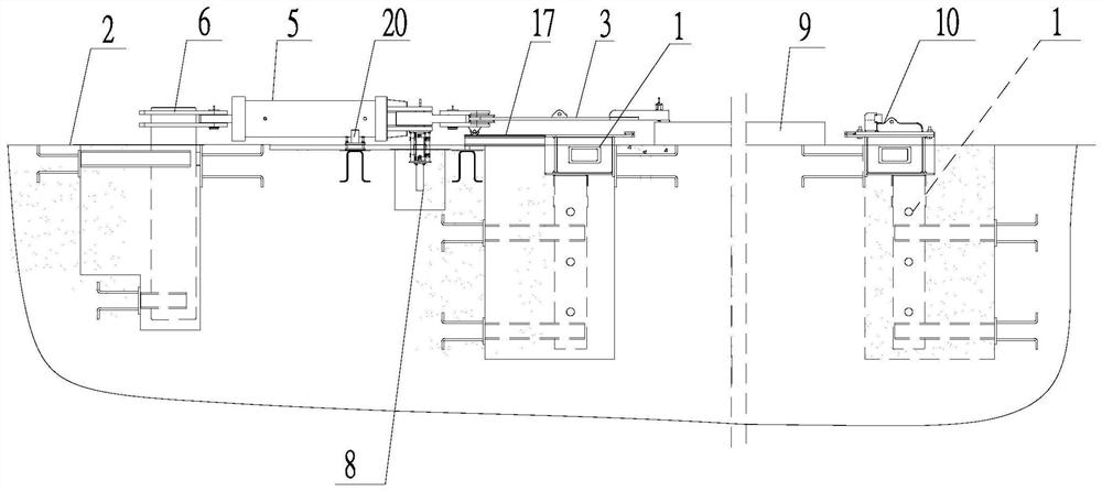 Prestressed steel bar tensioning equipment