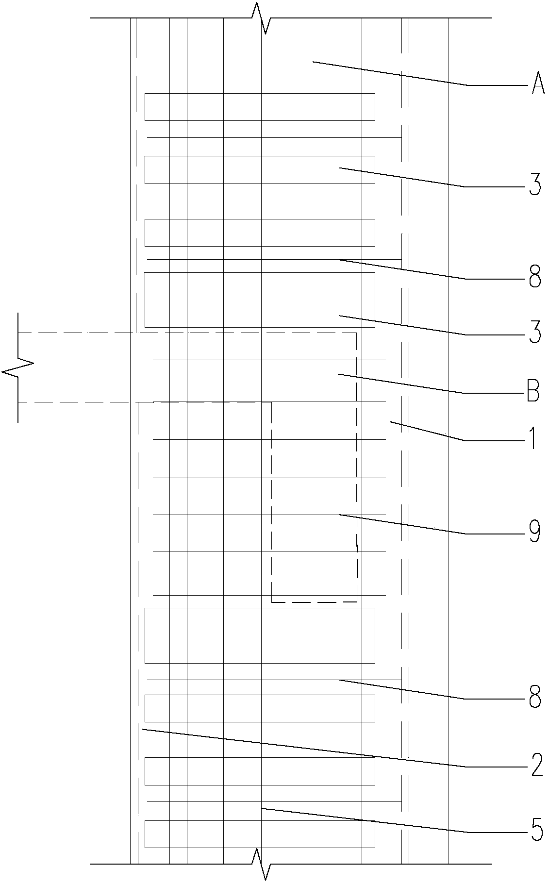 A construction method for strengthening concrete columns and beams