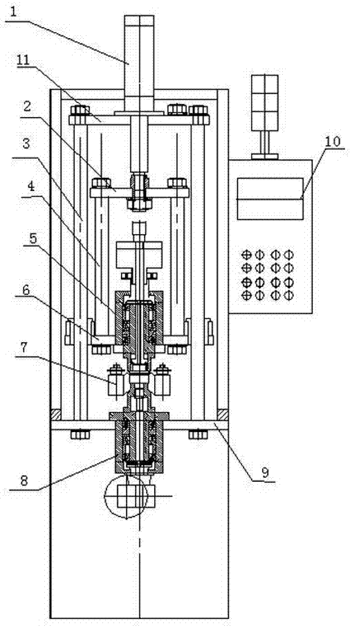 Assembly device of inner end joint and sealing sleeve cover