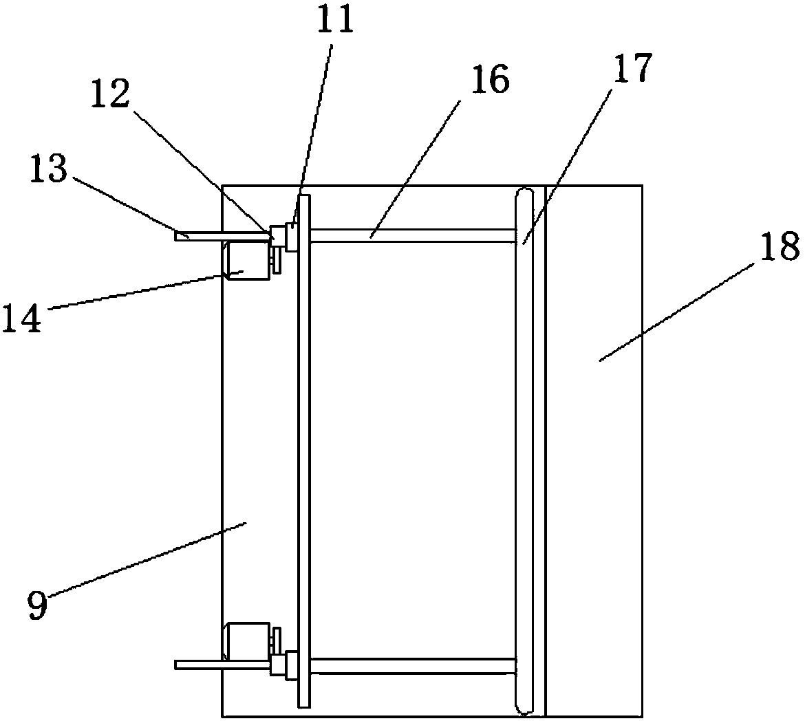 Reinforcing steel bar carrying robot structure