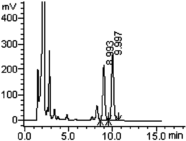 Method for measuring derivatization in valproic acid body fluid concentration process through high performance liquid chromatography