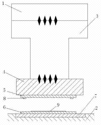 Ultrasonic bonding method and special ultrasonic welding machine used for optoelectronic device packaging