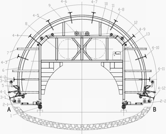 Tunnel waterproof material laying equipment and method