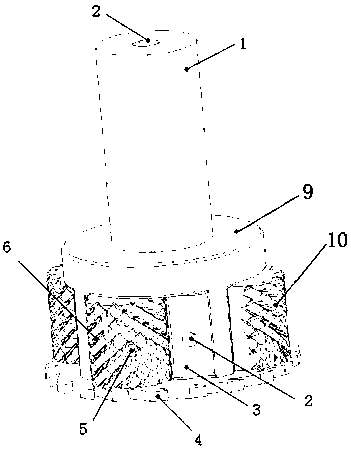 Combined type end mill for machining paper based honeycomb composite materials