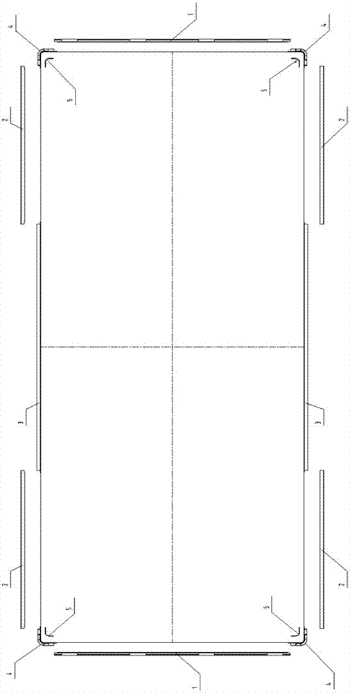 Self-compacting concrete aluminum alloy edge-sealing formwork for ballastless track