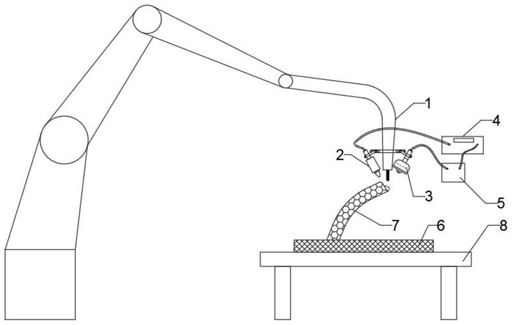 Additive manufacturing equipment for magnetic confinement processing of overhanging structural part and method