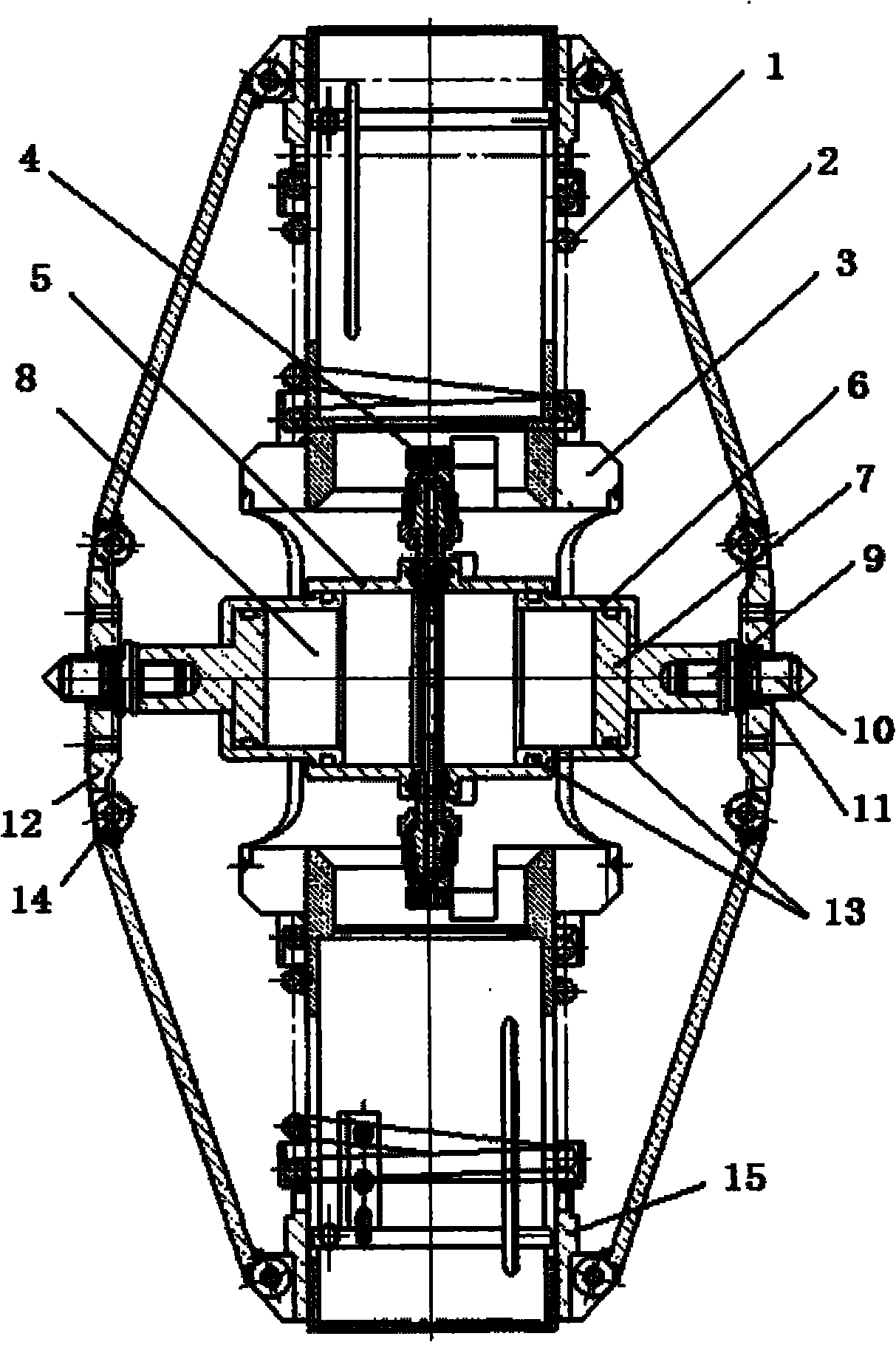 Piston type telescoping electrode for through casing resistivity