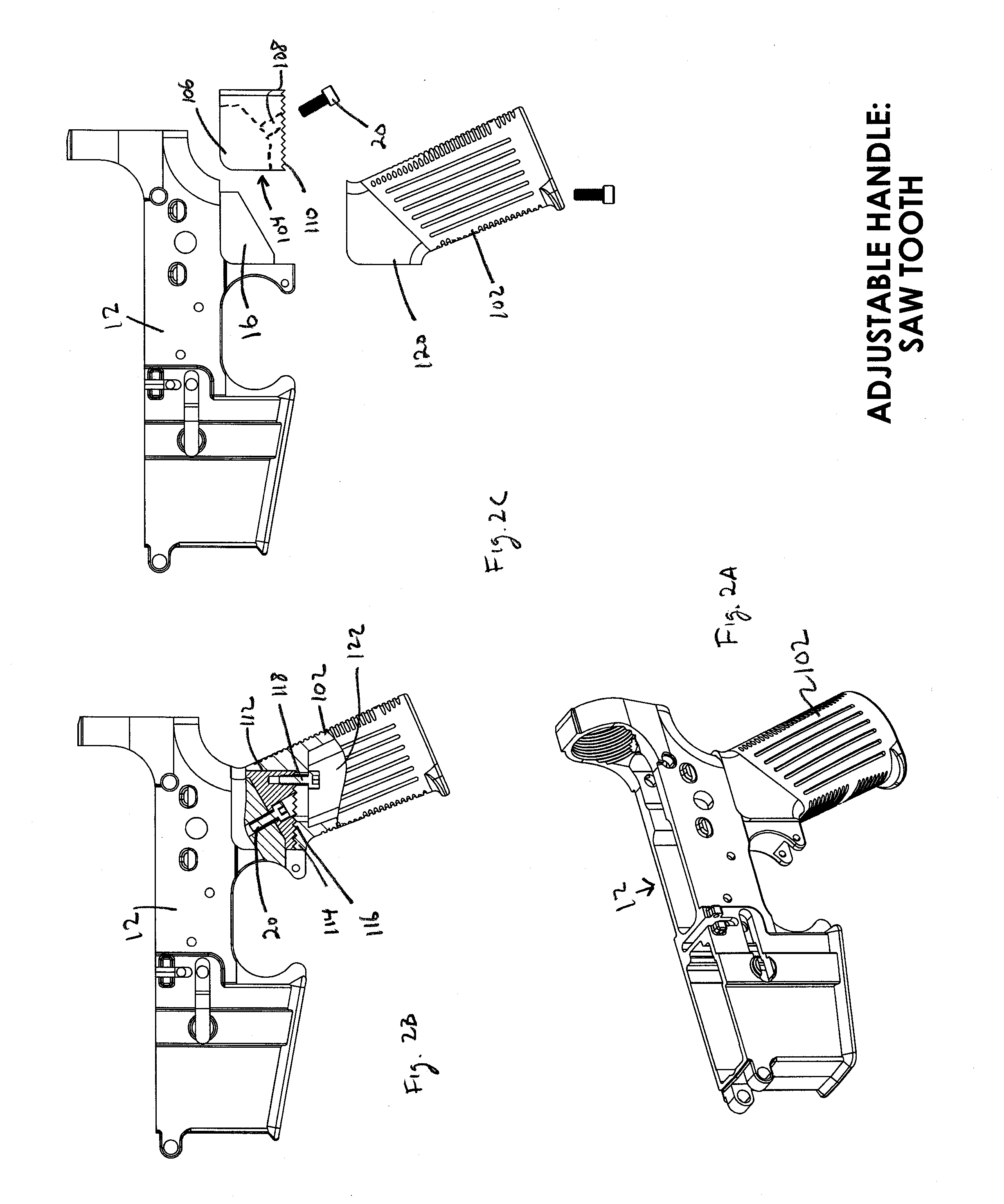 Adjustable Pistol Grip for Firearms