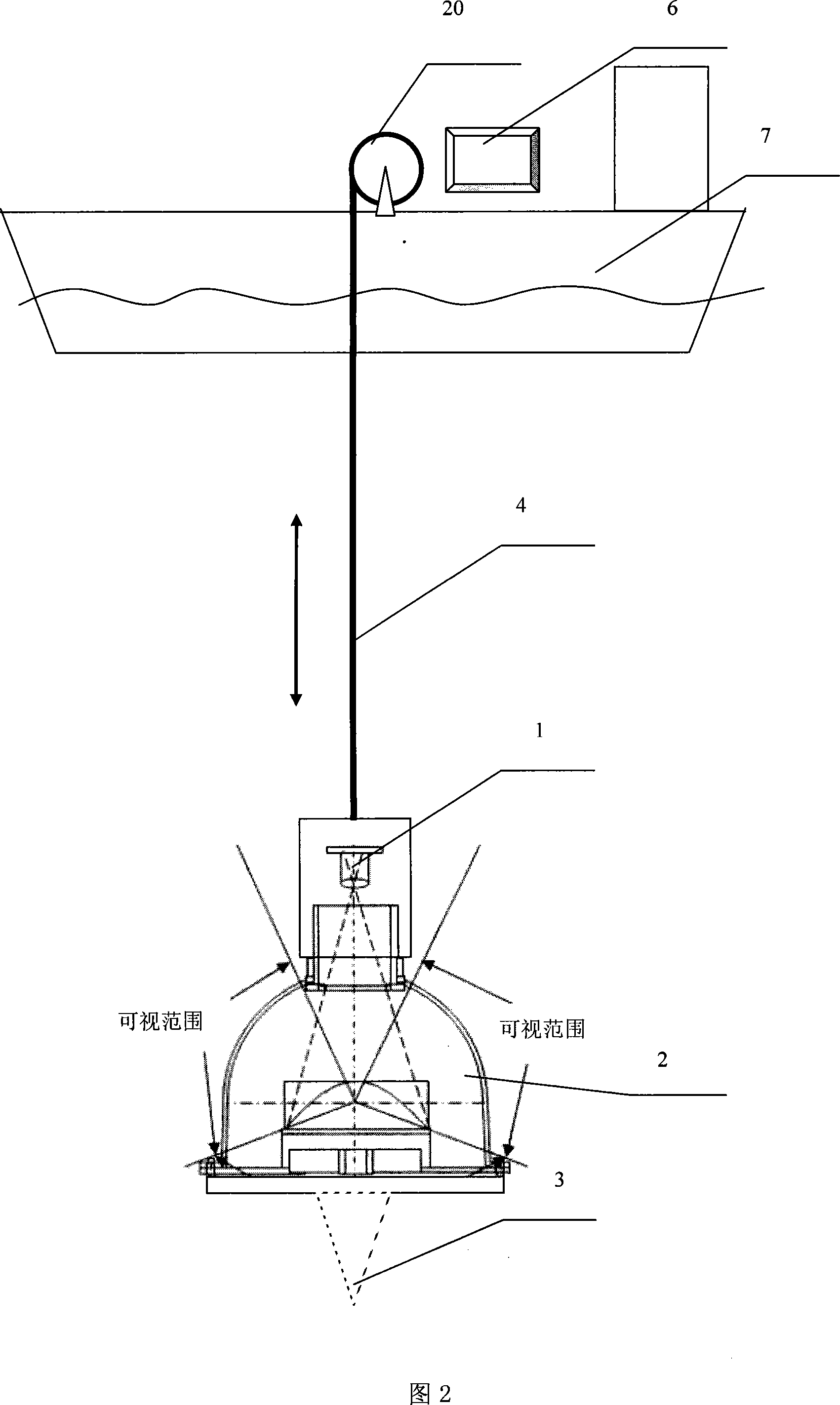 Underwater video detection device based on the omnidirectional vision