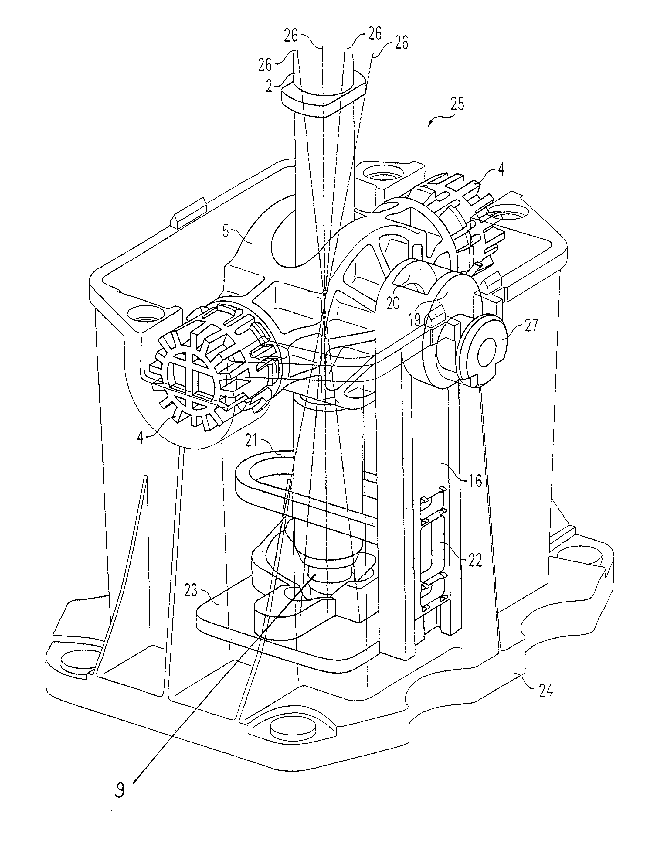 Movement converter for an isodistant shifting sensor system