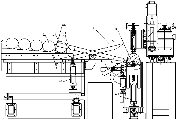 Automatic drilling device for surface air cooler main pipe